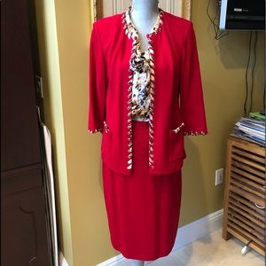 St John 3pc Skirt Suit Sz 8